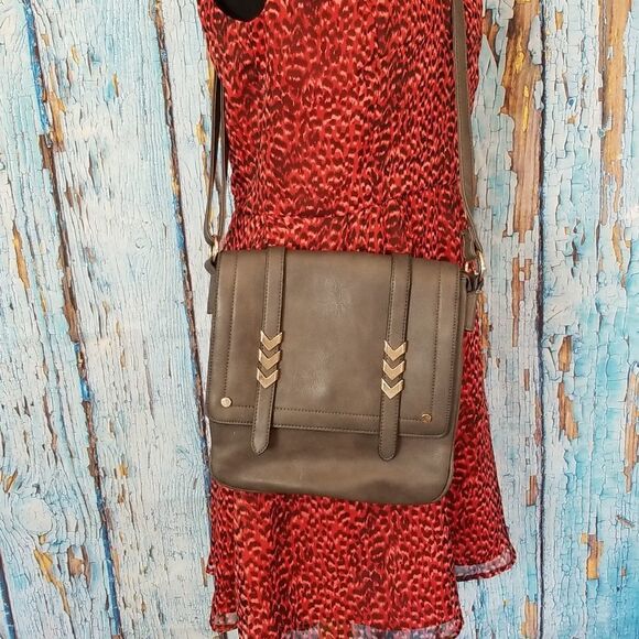 FLAPOVER Crossbody Double Compartment Purse Bag - Picture 13 of 14